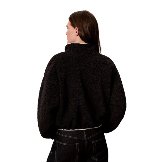 Calvin Klein Γυναικεία μπλούζα Sherpa Quarter Zip Sweatshirt